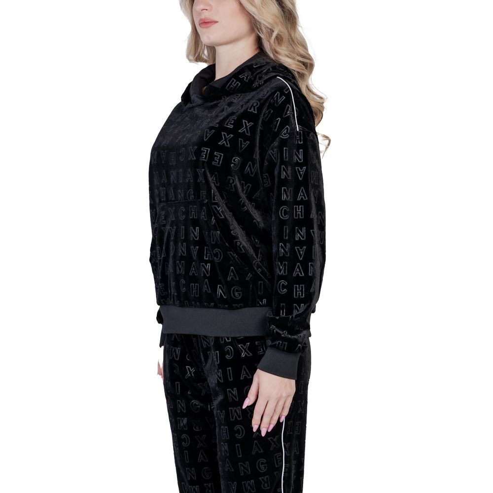 Armani Exchange Black Polyester Hoody