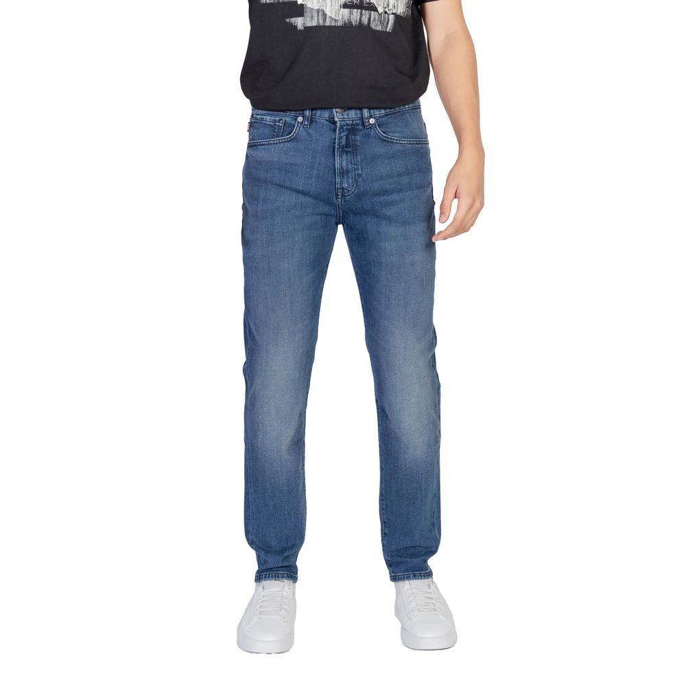 Hugo Boss Blue Cotton Relaxed Fit Jean $241.00 Hugo Boss Luzworld