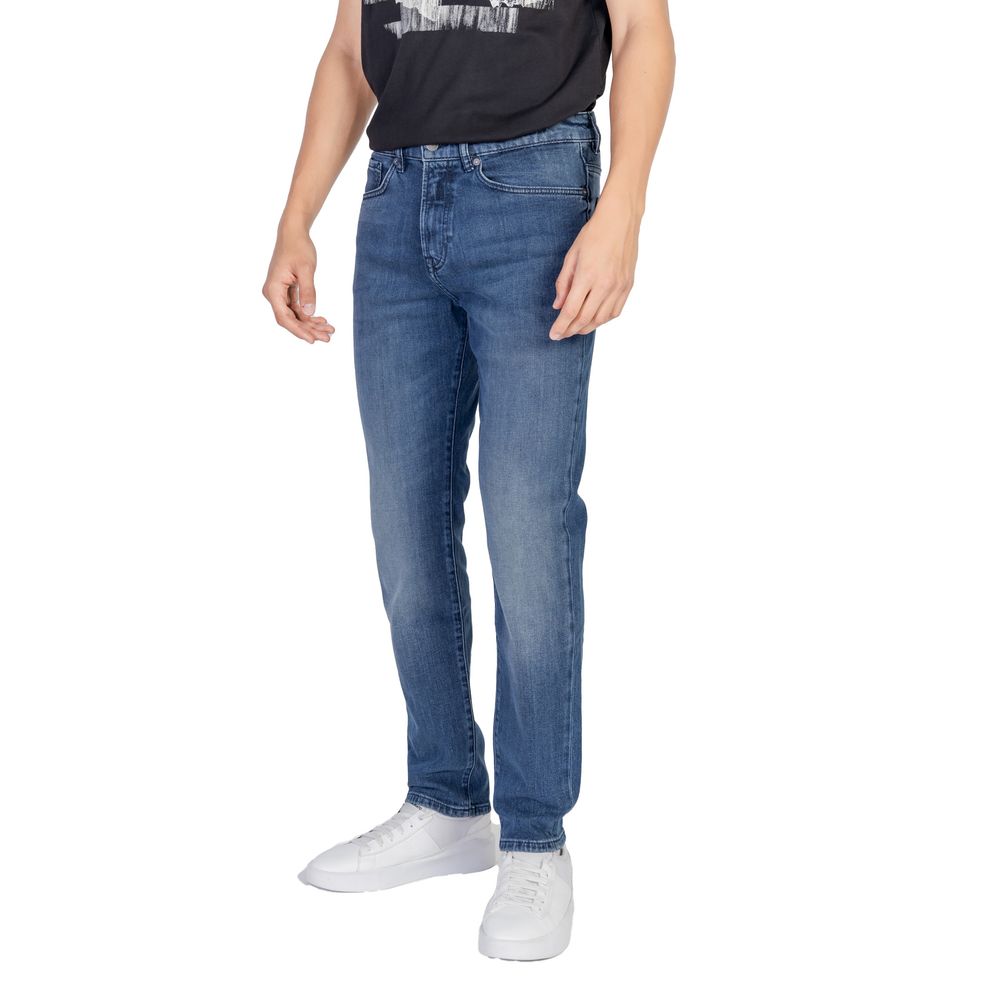 Hugo Boss Blue Cotton Relaxed Fit Jean $241.00 Hugo Boss Luzworld