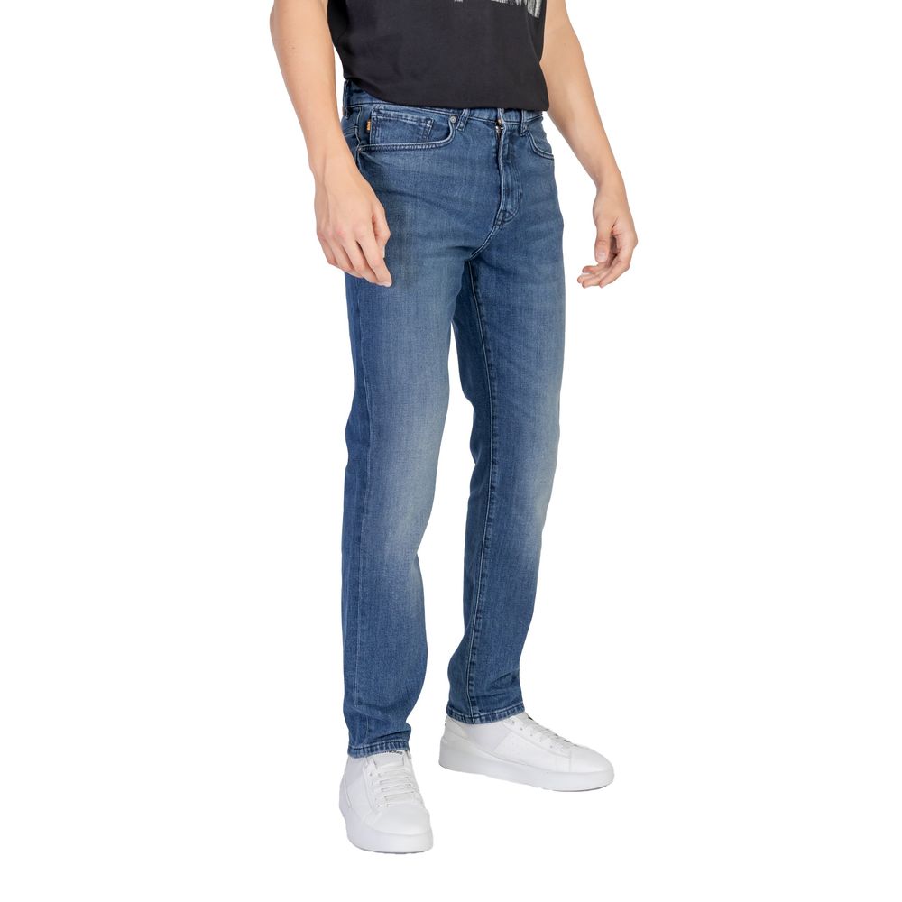 Hugo Boss Blue Cotton Relaxed Fit Jean $241.00 Hugo Boss Luzworld
