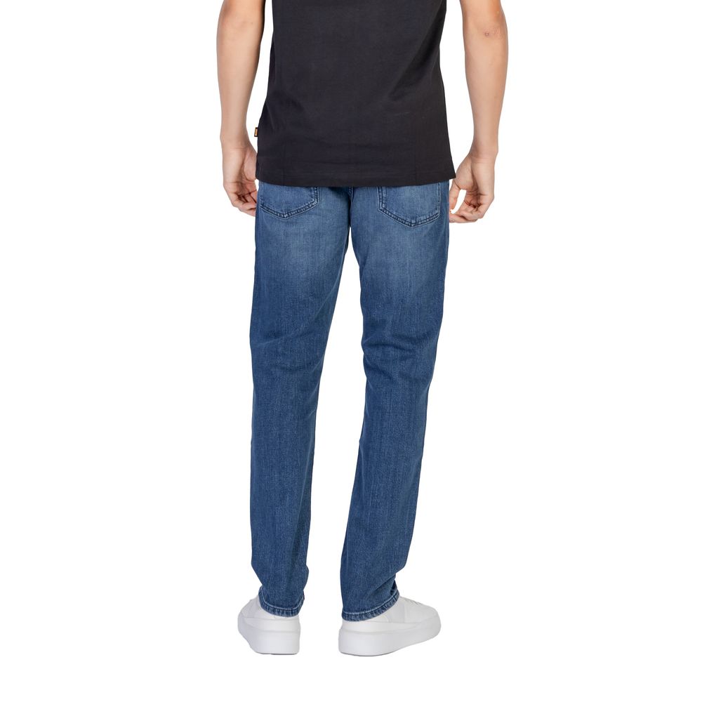 Hugo Boss Blue Cotton Relaxed Fit Jean $241.00 Hugo Boss Luzworld