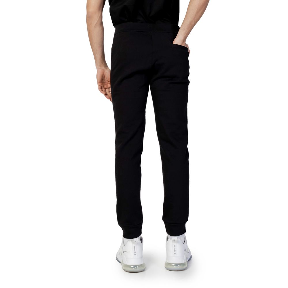 Armani Exchange Black Cotton Joggers Workout Pant $216.00 Armani Exchange Luzworld