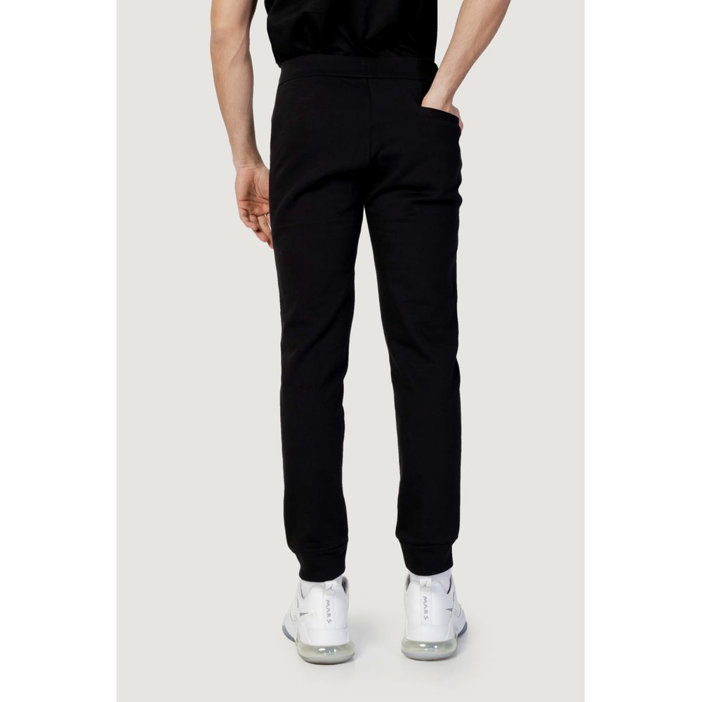 Armani Exchange Black Cotton Joggers Workout Pant $216.00 Armani Exchange Luzworld