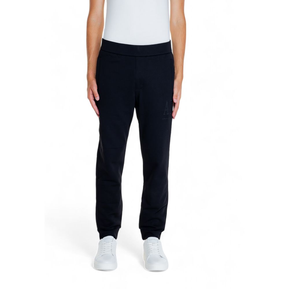 Armani Exchange Black Cotton Joggers Workout Pant $216.00 Armani Exchange Luzworld
