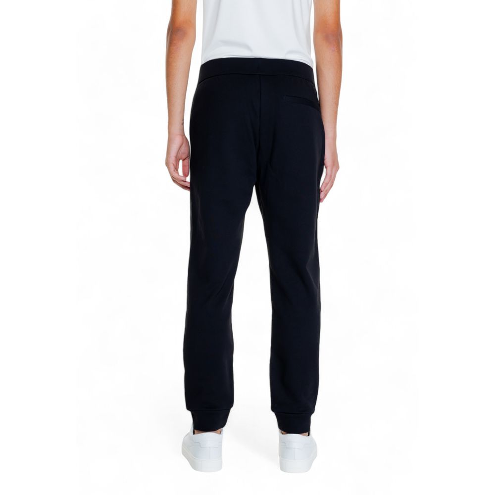 Armani Exchange Black Cotton Joggers Workout Pant $216.00 Armani Exchange Luzworld