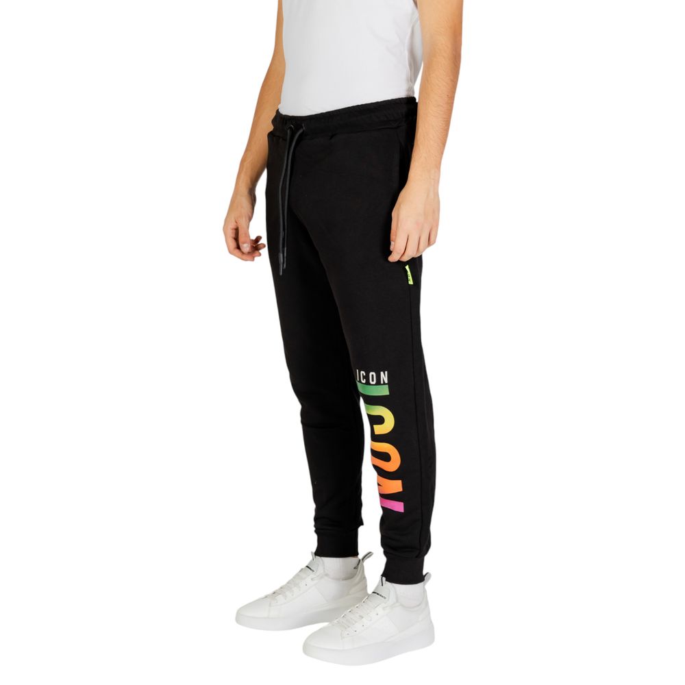 Icon Black Cotton Joggers Workout Pant $173.00 Icon Luzworld
