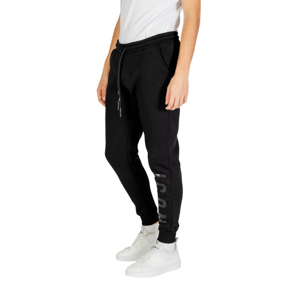 Icon Black Cotton Joggers Workout Pant $157.00 Icon Luzworld