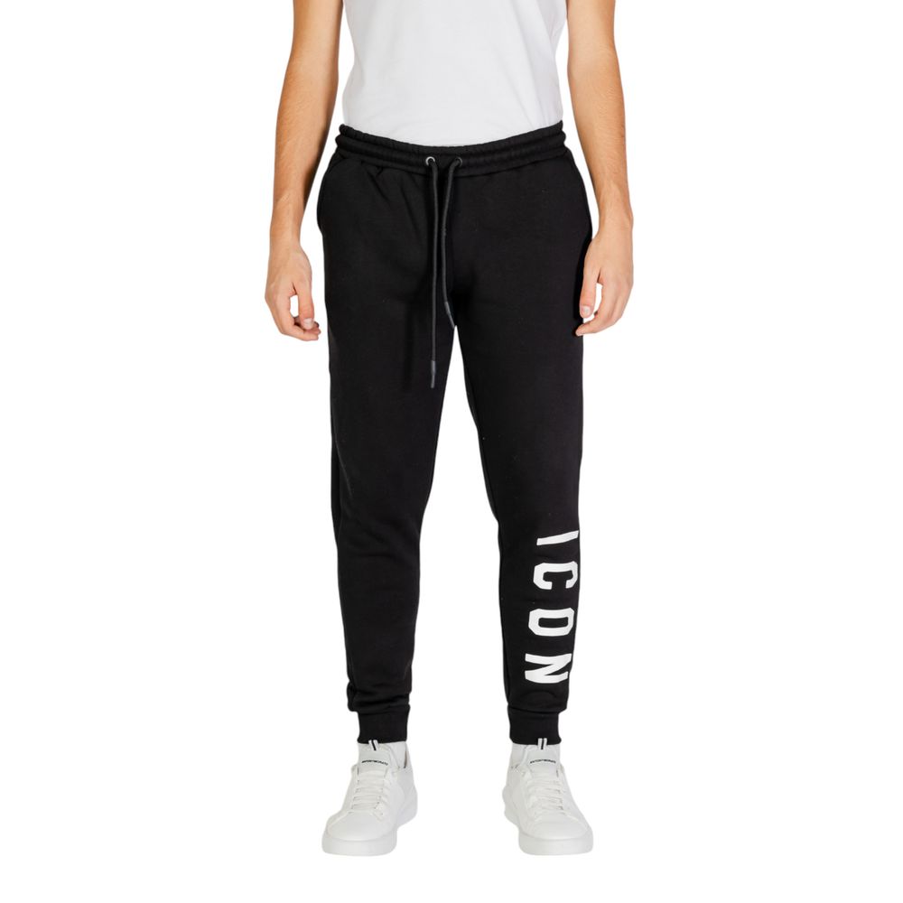 Icon Black And White Cotton Joggers Workout Pant $157.00 Icon Luzworld