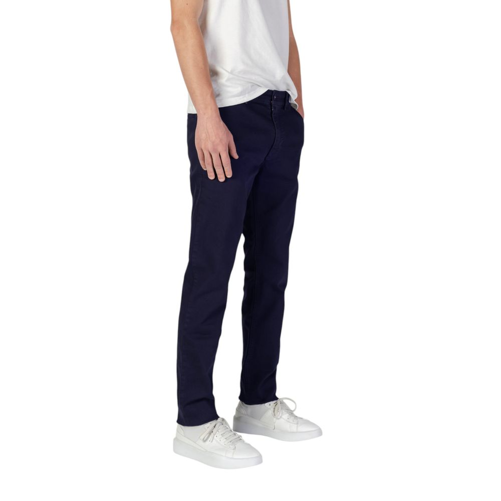 Hugo Boss Blue Cotton Skinny Pant $241.00 Hugo Boss Luzworld