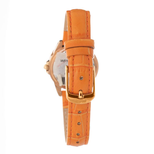 Folli Follie Orange Leather Watch $230.00 Folli Follie Luzworld