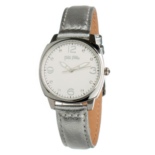 Folli Follie Gray Leather Watch $251.00 Folli Follie Luzworld