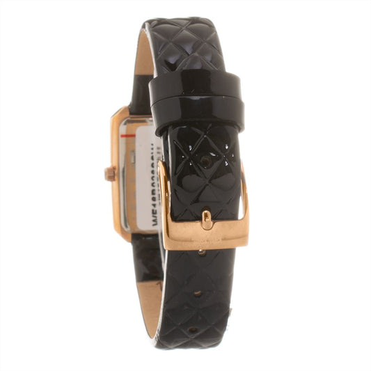Folli Follie Black Leather Watch $239.00 Folli Follie Luzworld