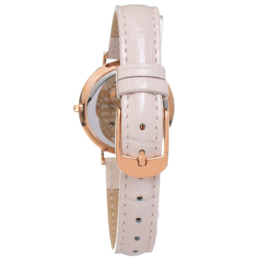 Folli Follie Beige Leather Watch $261.00 Folli Follie Luzworld