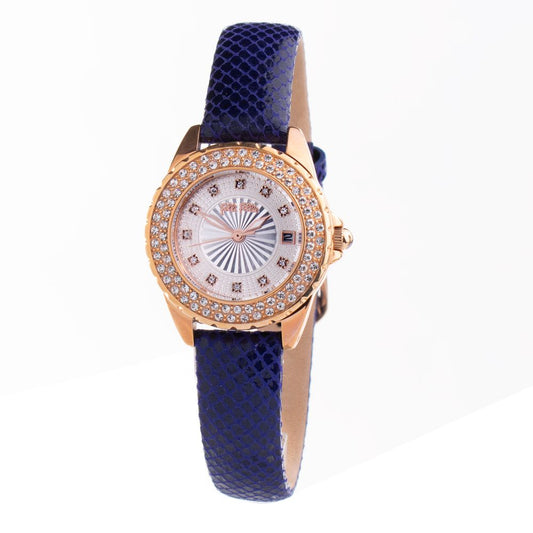 Folli Follie Blue Leather Watch $220.00 Folli Follie Luzworld