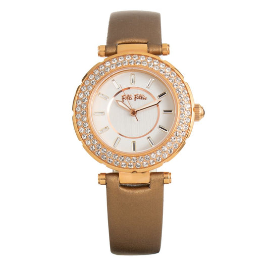 Folli Follie Brown Leather Watch $241.00 Folli Follie Luzworld