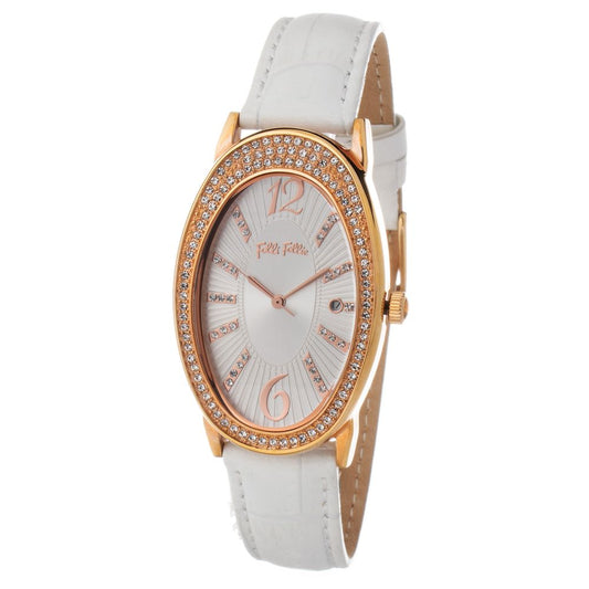 Folli Follie White Leather Watch $272.00 Folli Follie Luzworld