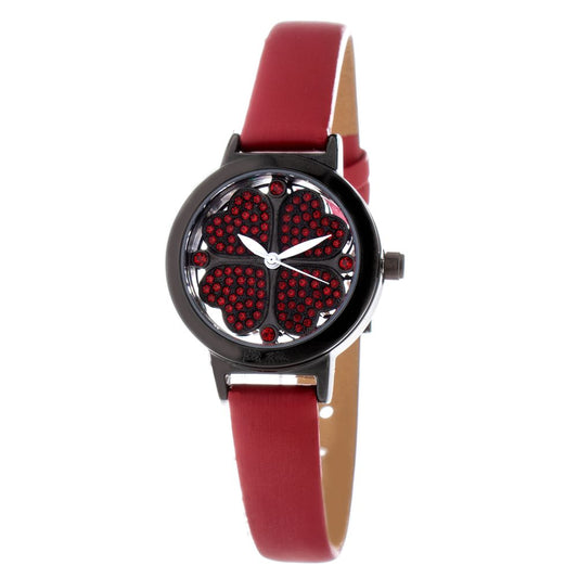 Folli Follie Red Leather Watch $239.00 Folli Follie Luzworld