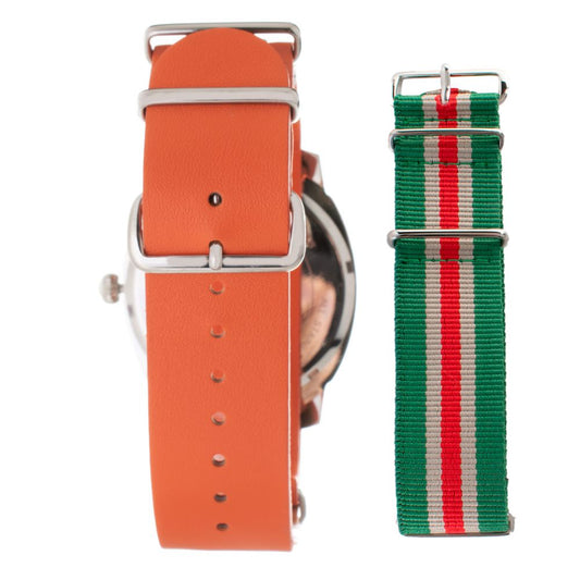 Folli Follie Orange Leather Watch $497.00 Folli Follie Luzworld