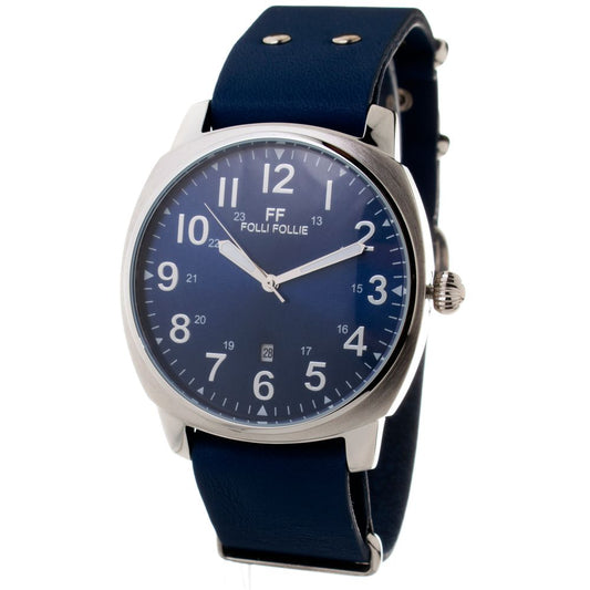 Folli Follie Blue Leather Watch $497.00 Folli Follie Luzworld