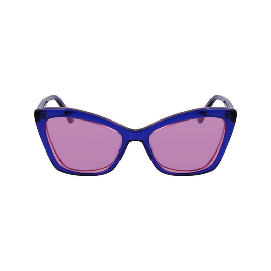 Karl Lagerfeld Blue Acetate Sunglasses $209.00 Karl Lagerfeld Luzworld