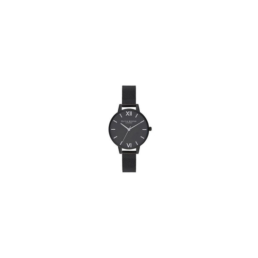 Olivia Burton Black Stainless Steel Watch $220.00 Olivia Burton Luzworld