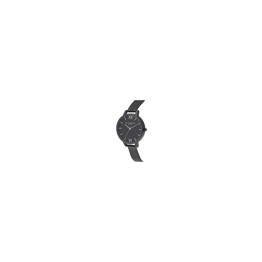 Olivia Burton Black Stainless Steel Watch $220.00 Olivia Burton Luzworld