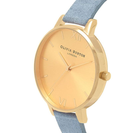 Olivia Burton Blue Artificial Leather Watch $195.00 Olivia Burton Luzworld