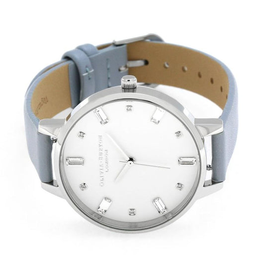 Olivia Burton Blue Artificial Leather Watch $301.00 Olivia Burton Luzworld