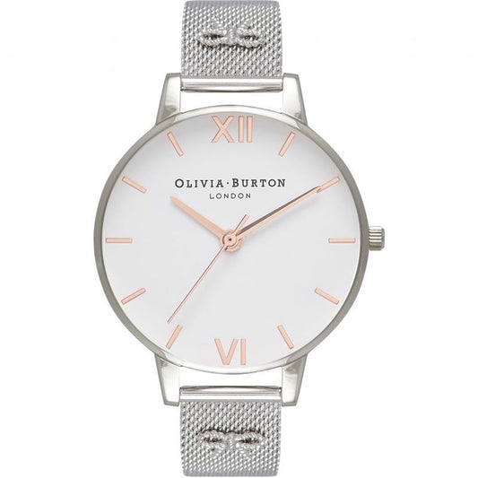 Olivia Burton Silver Stainless Steel Watch $331.00 Olivia Burton Luzworld