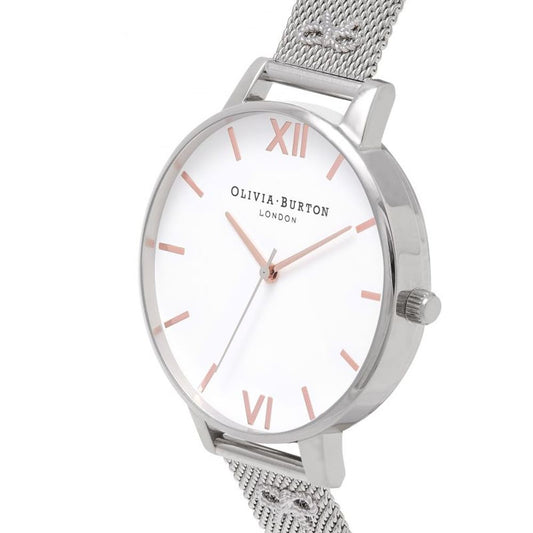 Olivia Burton Silver Stainless Steel Watch $331.00 Olivia Burton Luzworld