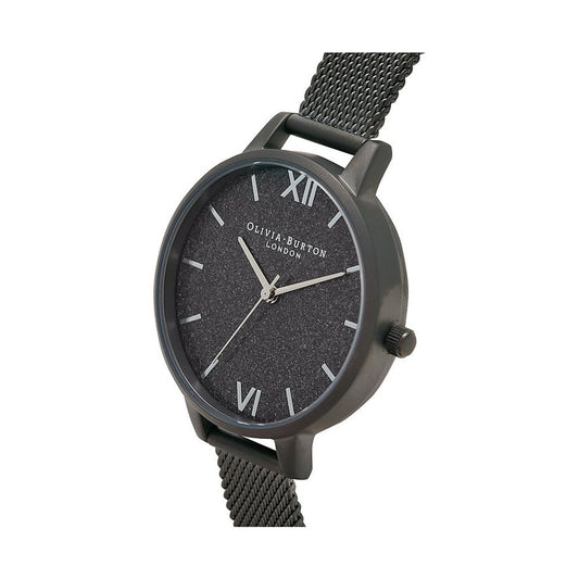 Olivia Burton Black Stainless Steel Watch $253.00 Olivia Burton Luzworld