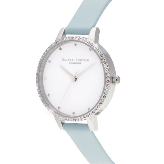 Olivia Burton Blue Artificial Leather Watch $253.00 Olivia Burton Luzworld