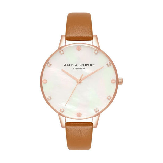 Olivia Burton Brown Artificial Leather Watch $230.00 Olivia Burton Luzworld