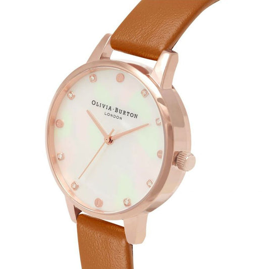 Olivia Burton Brown Artificial Leather Watch $230.00 Olivia Burton Luzworld