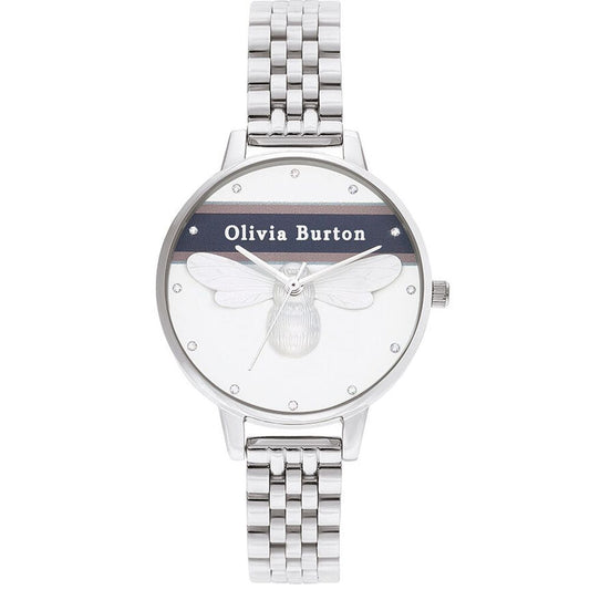 Olivia Burton Silver Stainless Steel Watch $301.00 Olivia Burton Luzworld