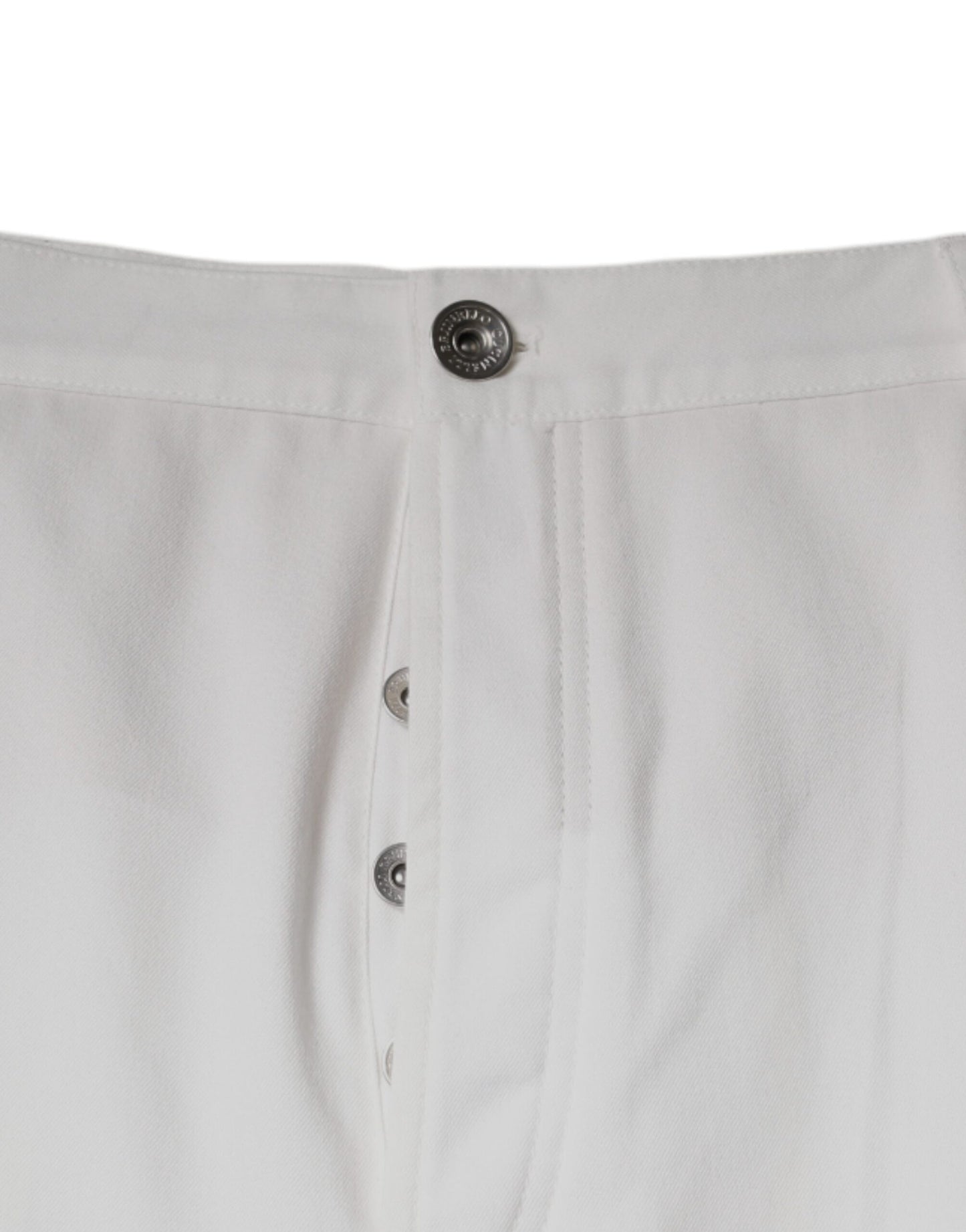 Brunello Cucinelli White Cotton Men Dress Tapered Pants $2017.00 Brunello Cucinelli Luzworld