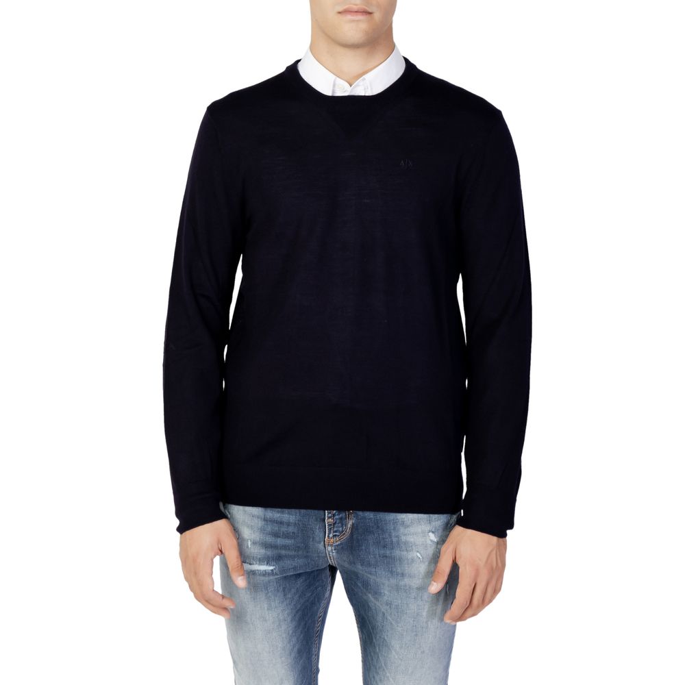Armani Exchange Blue Wool Sportswear $252.00 Armani Exchange Luzworld