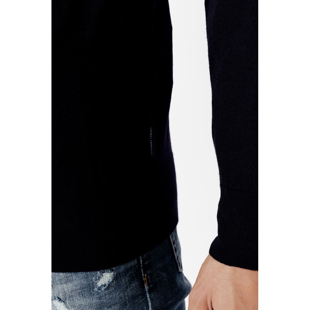 Armani Exchange Blue Wool Sportswear $252.00 Armani Exchange Luzworld