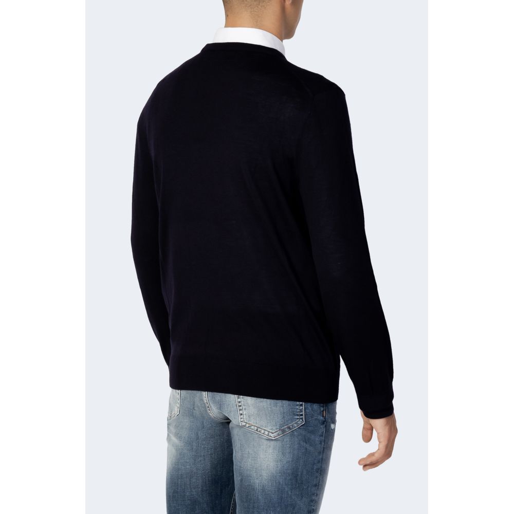 Armani Exchange Blue Wool Sportswear $252.00 Armani Exchange Luzworld