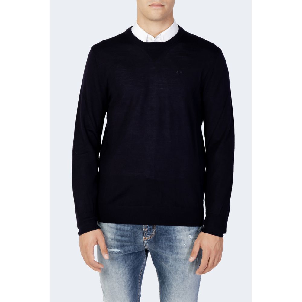 Armani Exchange Blue Wool Sportswear $252.00 Armani Exchange Luzworld
