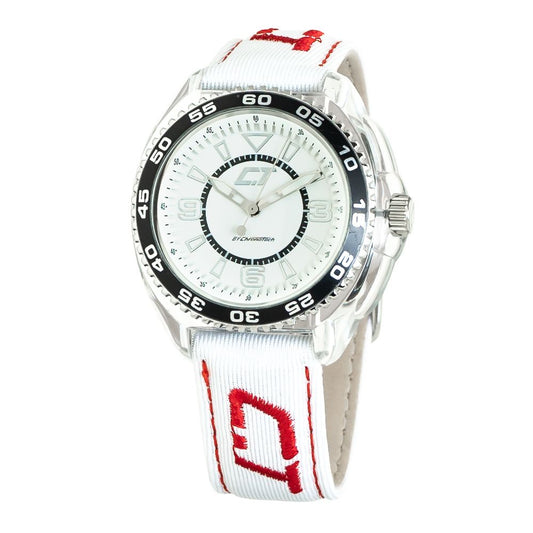 Chronotech White Leather Watch $140.00 Chronotech Luzworld