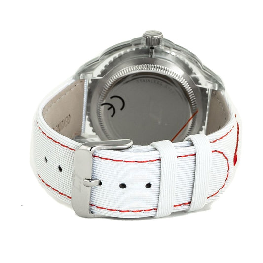 Chronotech White Leather Watch $140.00 Chronotech Luzworld