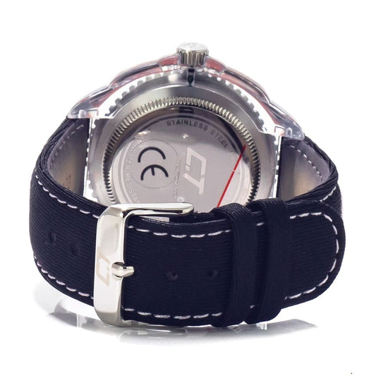 Chronotech Black Leather Watch $138.00 Chronotech Luzworld
