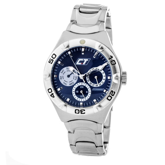 Chronotech Silver Stainless Steel Watch $165.00 Chronotech Luzworld