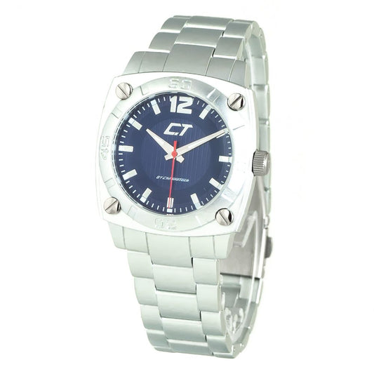 Chronotech Silver Stainless Steel Watch $156.00 Chronotech Luzworld