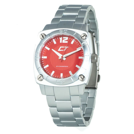 Chronotech Silver Stainless Steel Watch $156.00 Chronotech Luzworld