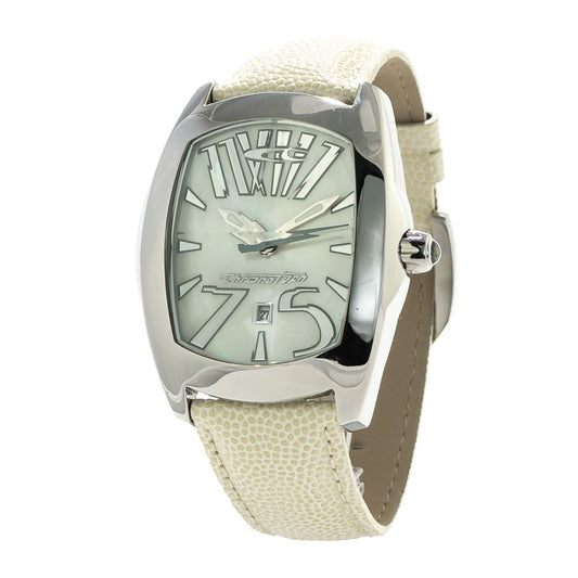 Chronotech White Leather Watch $151.00 Chronotech Luzworld