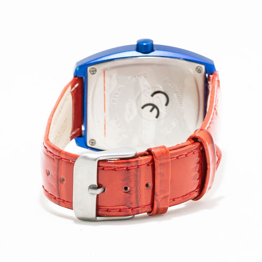 Chronotech Red Leather Watch $141.00 Chronotech Luzworld