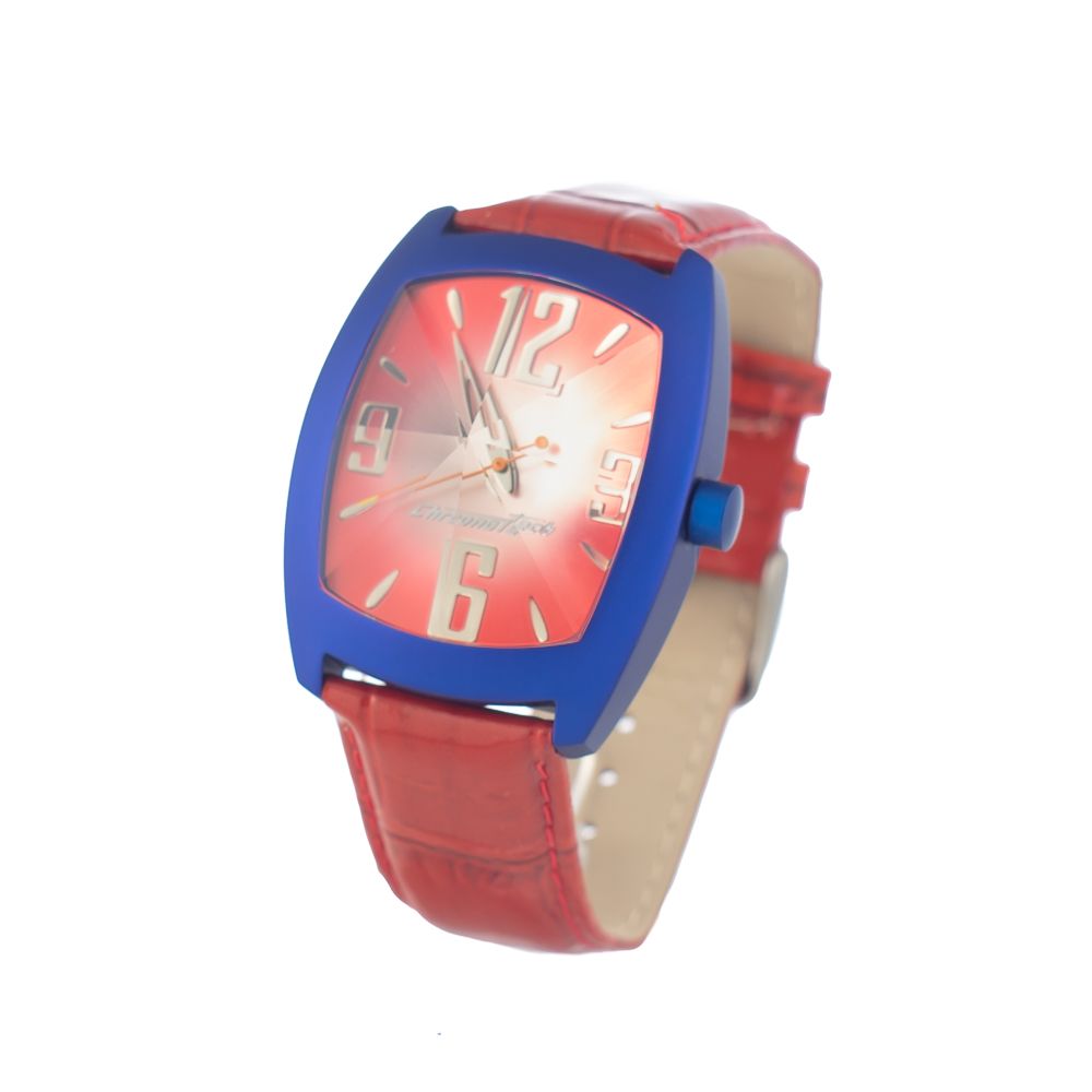 Chronotech Red Leather Watch $157.00 Chronotech Luzworld