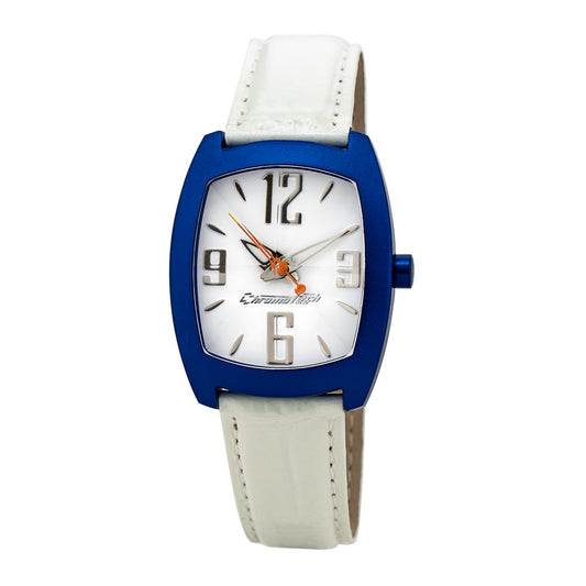 Chronotech White Leather Watch $122.00 Chronotech Luzworld